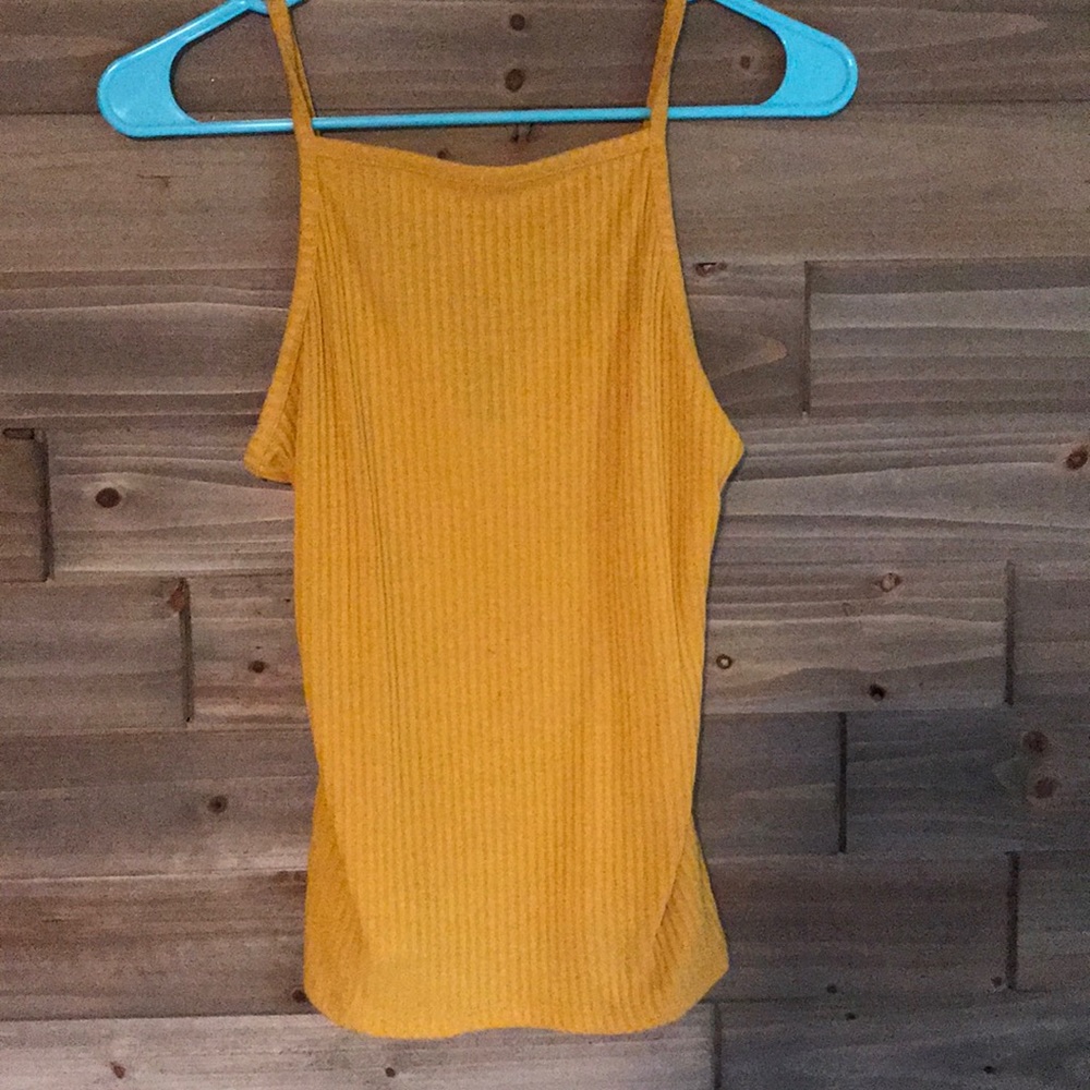 rue21 mustard knit top